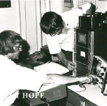 Delores DelComa, Health Educator, and Mike Randall, Biomedical